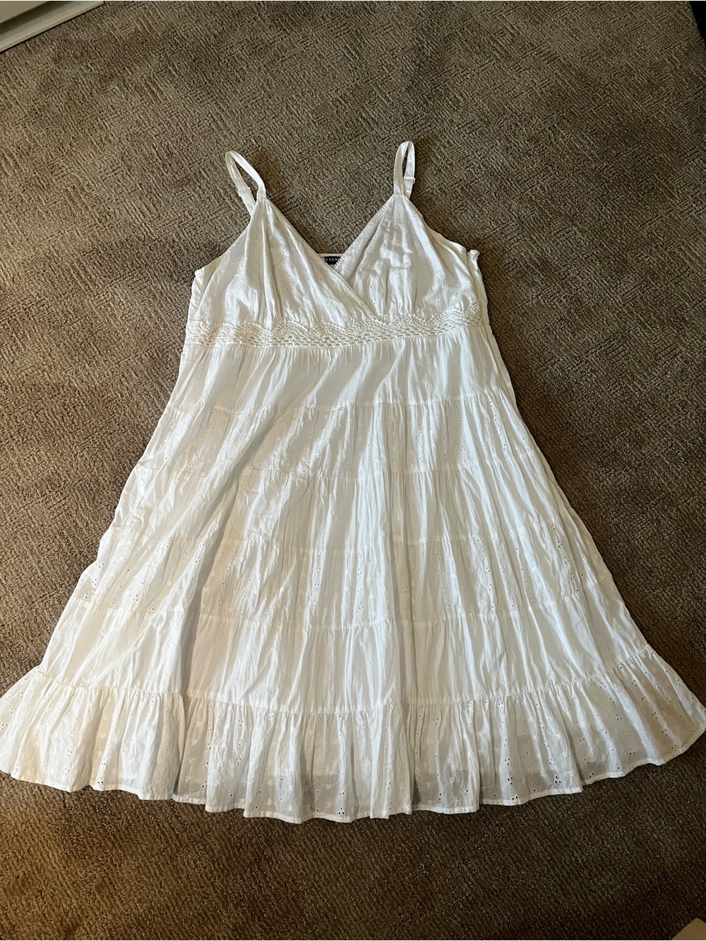 Y2K Women’s White Eyelet Sundress